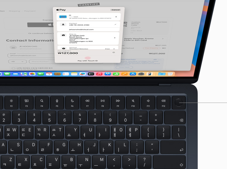 ???? Touch ID? ??? ?? ??? ???? ??? ???? ?? MacBook Air ??